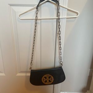 Tory Burch Black Leather Purse/Clutch